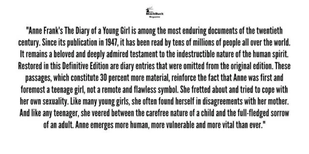 Summary of The Diary of a Young Girl 